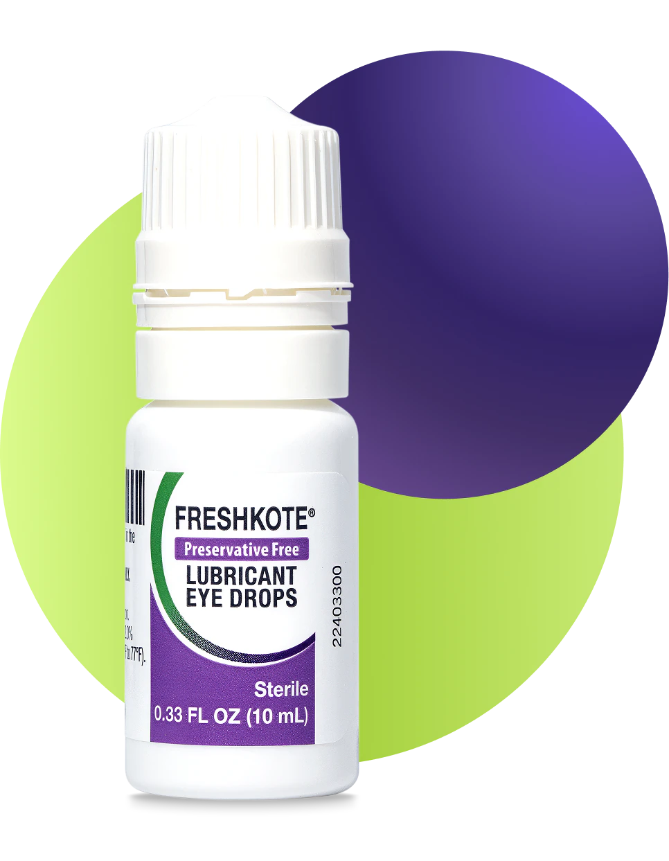 FreshKote PF lubricant eye drops bottle